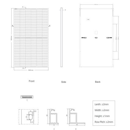 Pannello solare fotovoltaico JINKO 380Wp Full Black IP67 Half Cut