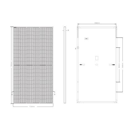 Pannello solare fotovoltaico JINKO 460Wp cornice nera IP68 Half Cut - pallet 36 pz