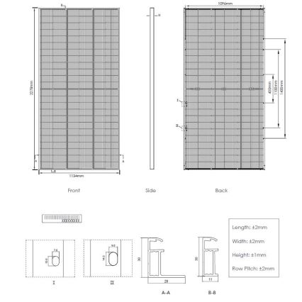 Pannello solare fotovoltaico JINKO 545Wp argento cornice IP68 Half Cut bifacciale