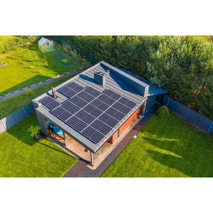 Pannello solare fotovoltaico RISEN 400Wp cornice nera IP68 Half Cut