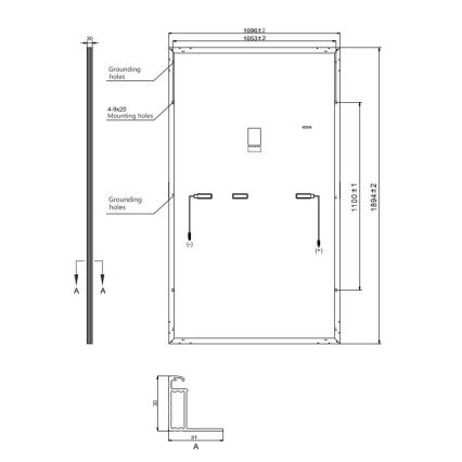 Pannello solare fotovoltaico Risen 440Wp nero cornice IP68 Half Cut - pallet 36 pz