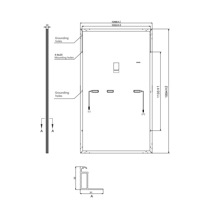 Pannello solare fotovoltaico Risen 440Wp nero cornice IP68 Half Cut - pallet 36 pz