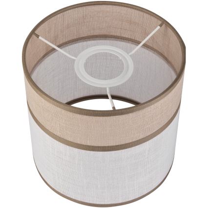 Paralume di ricambio per lampadario, lampada da tavolo e applique ANDREA E27 diametro 16 cm beige/grigio