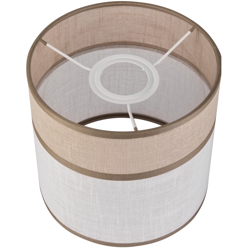 Paralume di ricambio per lampadario, lampada da tavolo e applique ANDREA E27 diametro 16 cm beige/grigio