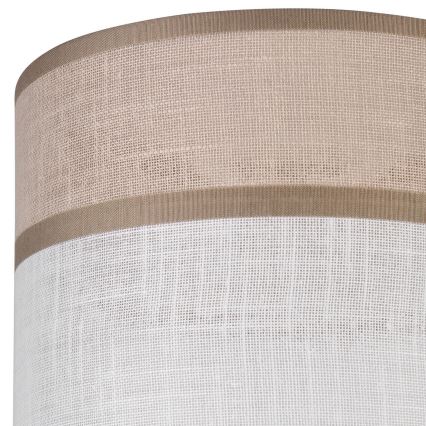 Paralume di ricambio per lampadario, lampada da tavolo e applique ANDREA E27 diametro 16 cm beige/grigio