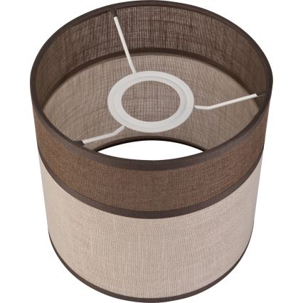 Paralume di ricambio per lampadario, lampada da terra e applique ANDREA E27 diametro 16 cm marrone/beige
