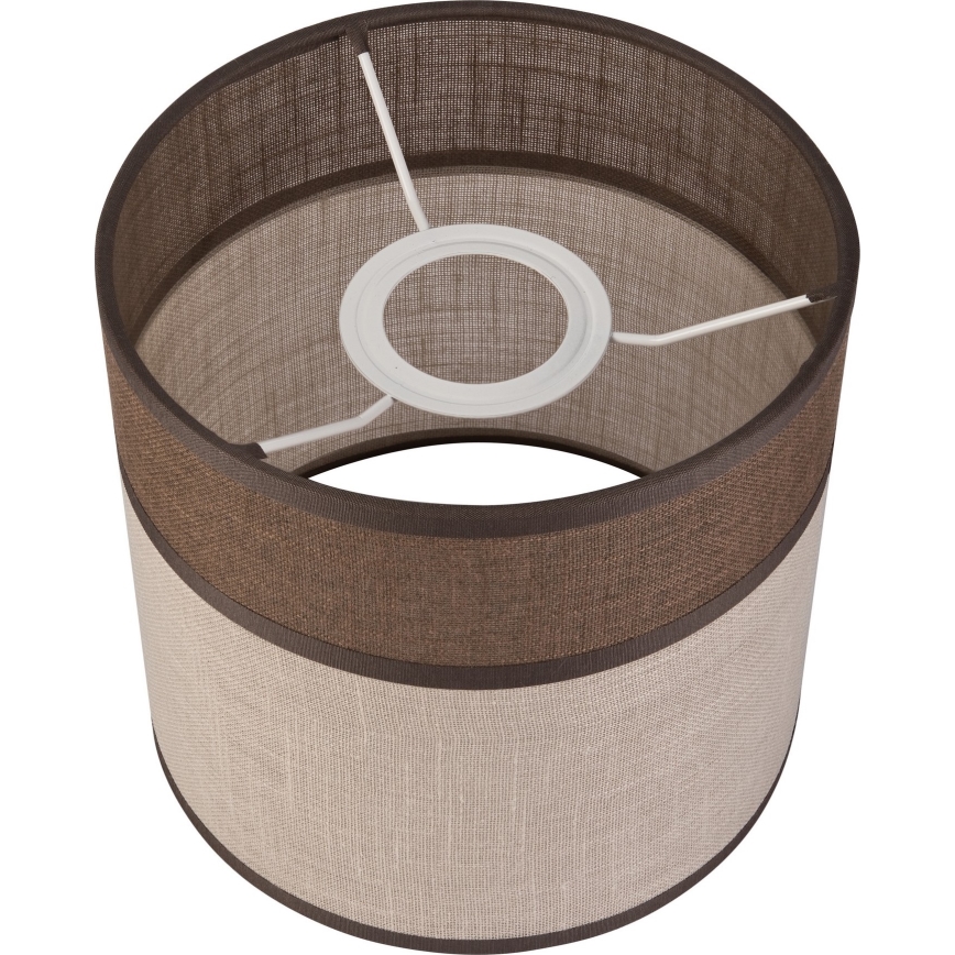 Paralume di ricambio per lampadario, lampada da terra e applique ANDREA E27 diametro 16 cm marrone/beige