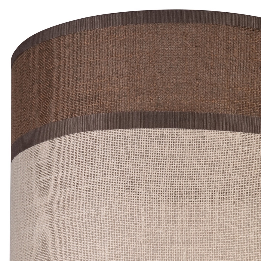 Paralume di ricambio per lampadario, lampada da terra e applique ANDREA E27 diametro 16 cm marrone/beige