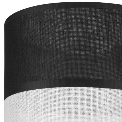 Paralume di ricambio per lampadario, applique e lampada da tavolo ANDREA E27 diametro 16 cm nero/bianco