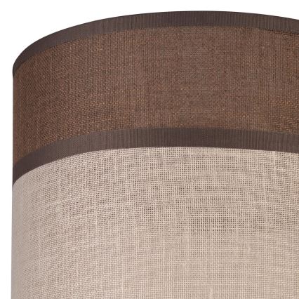 Paralume di ricambio per lampadario, lampada da terra e applique ANDREA E27 diam. 16 cm marrone/beige