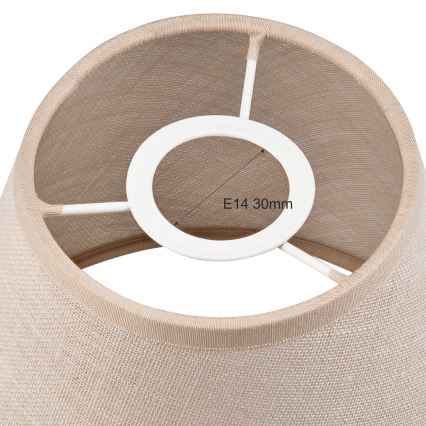 Paralume di ricambio per lampadario e applique ANTONIO E14 120x150 mm beige