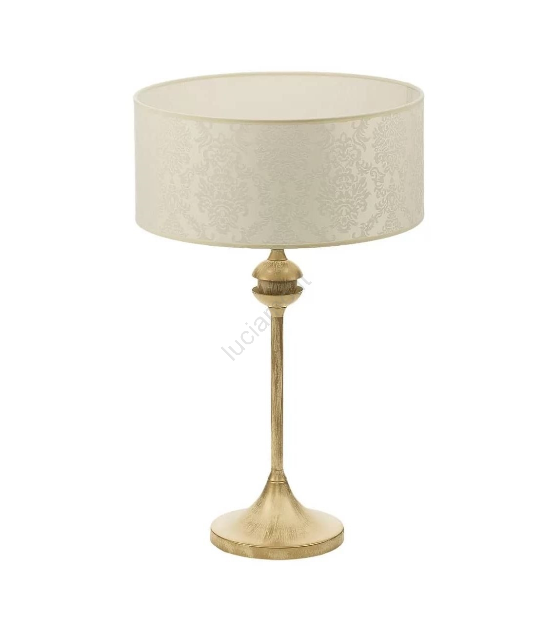 Paralume Tronco Di Cono 30 Cm In Tessuto Beige Lurex E27 Made In Italy - 8