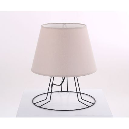 Paralume di ricambio per lampada da tavolo con attacco E27, Ø 30 cm, beige