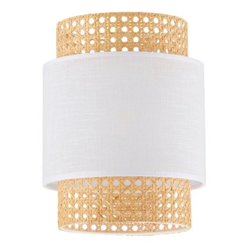 Paralume di ricambio per lampada da tavolo e lampadario BOHO E27 Ø 20 cm in rattan/bianco
