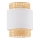 Paralume di ricambio per lampada da tavolo e lampadario BOHO E27 Ø 20 cm in rattan/bianco