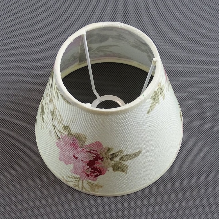 Paralume di ricambio per lampada da tavolo ROSA 13x17,5 cm color crema/rosa