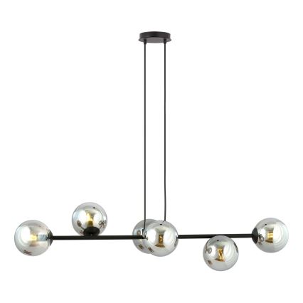 Paralume di ricambio per lampadario e applique ROSSI diametro 14 cm grigio/fumé