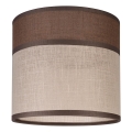Paralume di ricambio per lampadario, lampada da terra e applique ANDREA E27 diam. 16 cm marrone/beige
