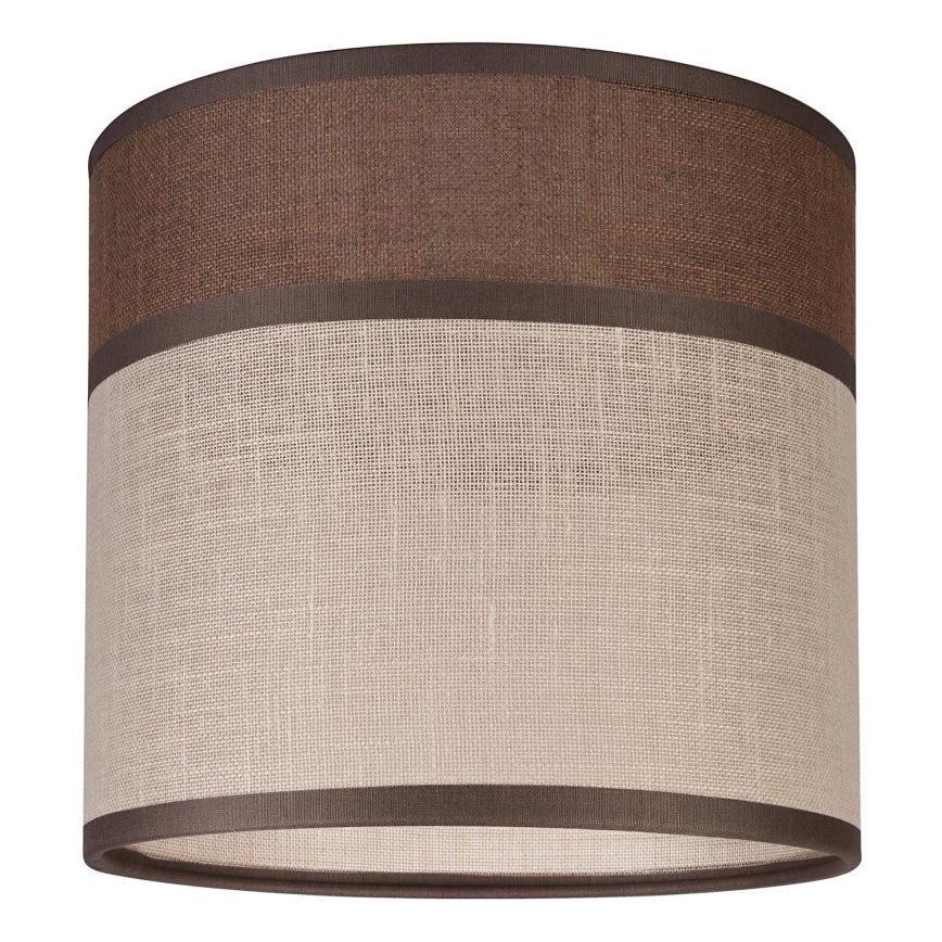Paralume di ricambio per lampadario, lampada da terra e applique ANDREA E27 diametro 16 cm marrone/beige