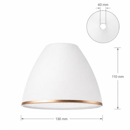 Paralume di ricambio - RETRO/ANTICO II 02903, attacco E27, 113x110 mm