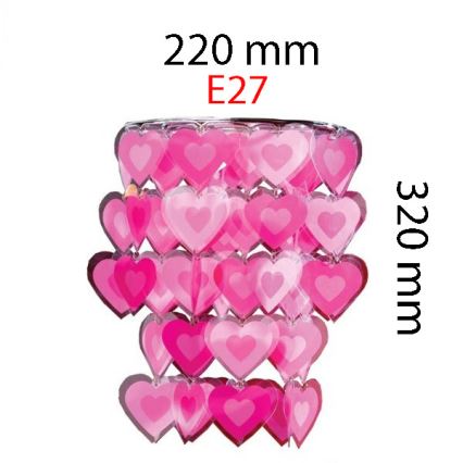 Paralume per bambini per lampadario VIKI E27 32x22 cm