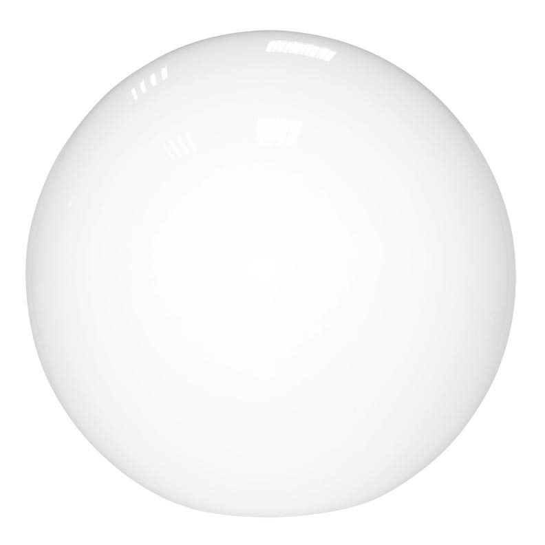 Paralume SFERA diametro 35 cm foro 10 cm bianco latteo