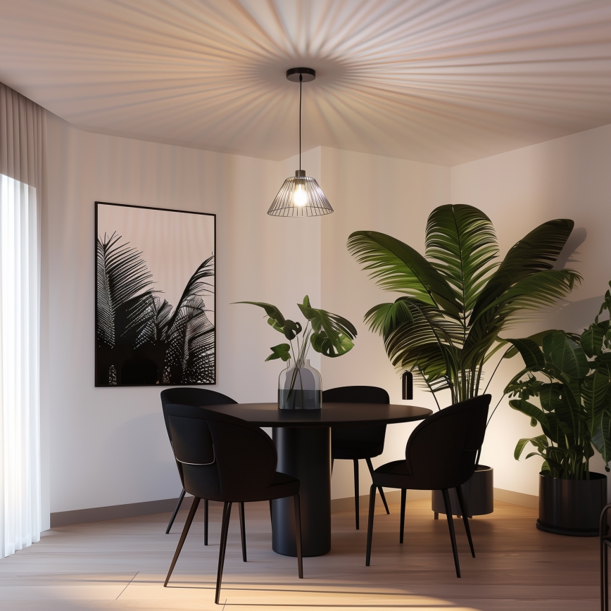 Paralume universale CURITIBA Ø 30 cm nero