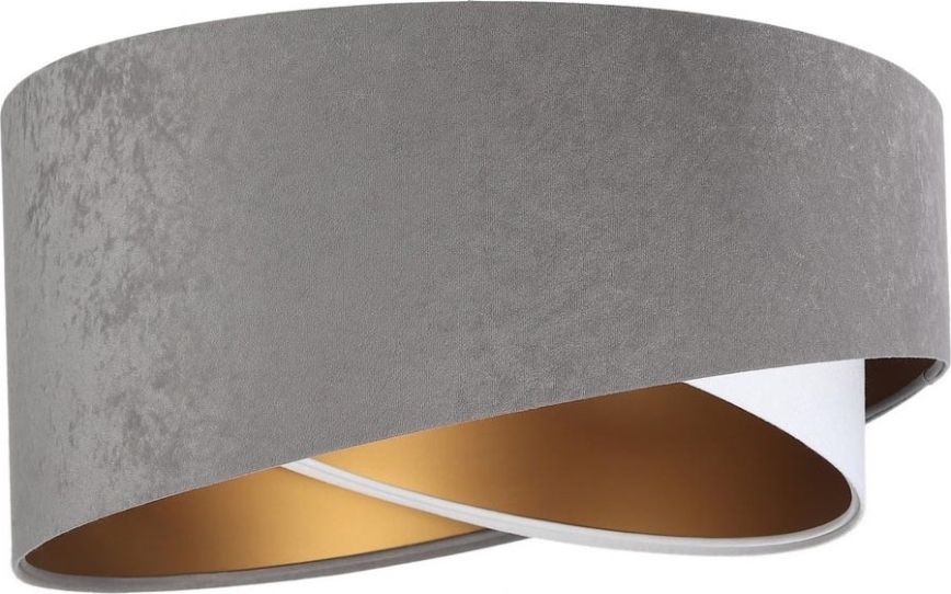 Paralume universale GALAXY E27 diametro 45 cm grigio/bianco/oro
