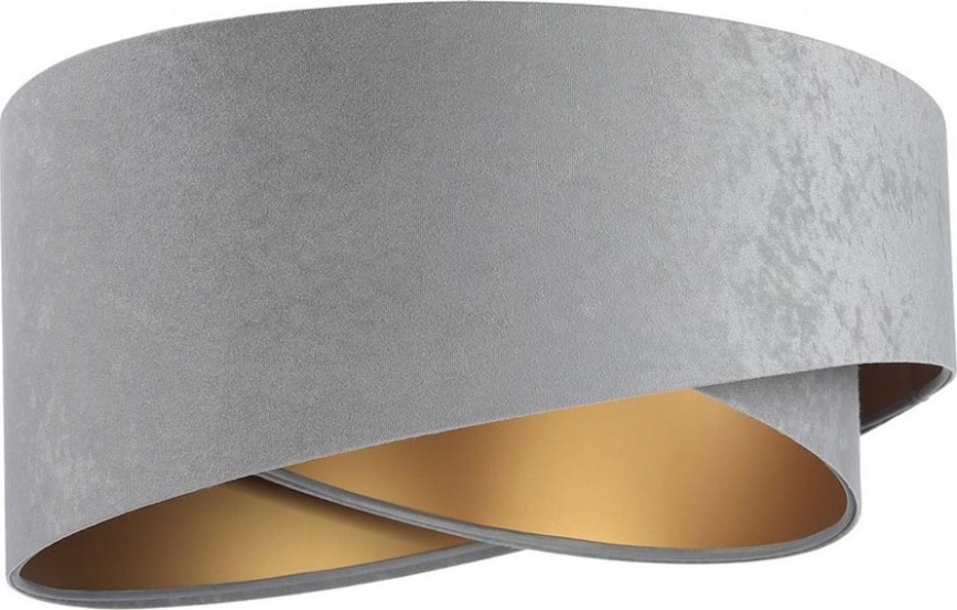 Paralume universale GALAXY E27 diametro 45 cm grigio/oro