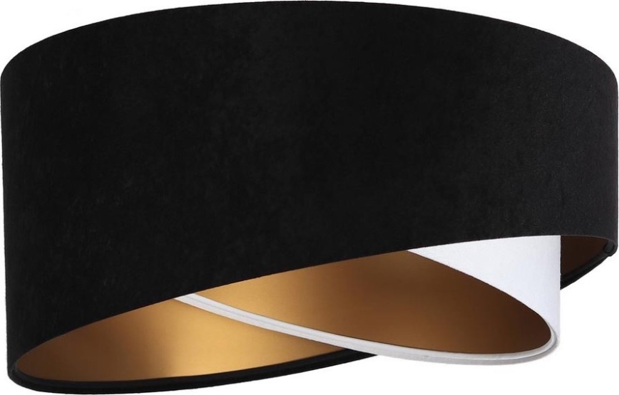 Paralume universale GALAXY E27 diametro 45 cm nero/bianco/oro
