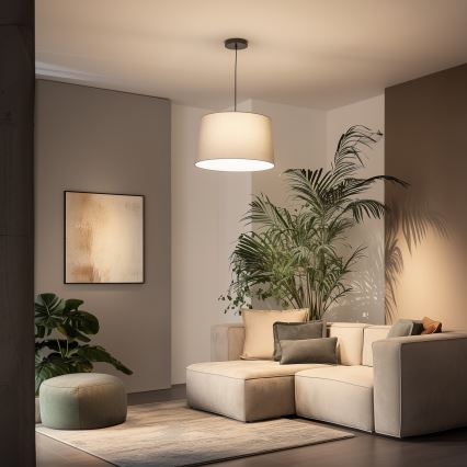 Paralume universale KERIA, diametro 45 cm, grigio