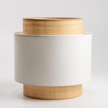 Paralume universale KERIA Ø 30 cm beige/bianco