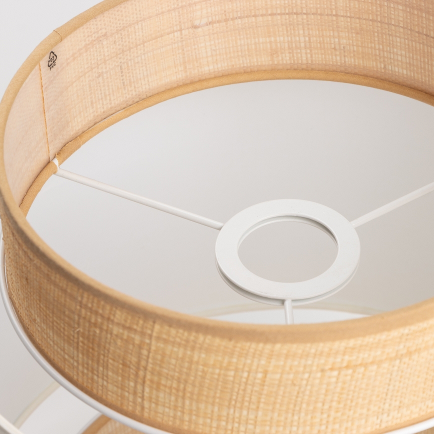 Paralume universale KERIA Ø 30 cm beige/bianco