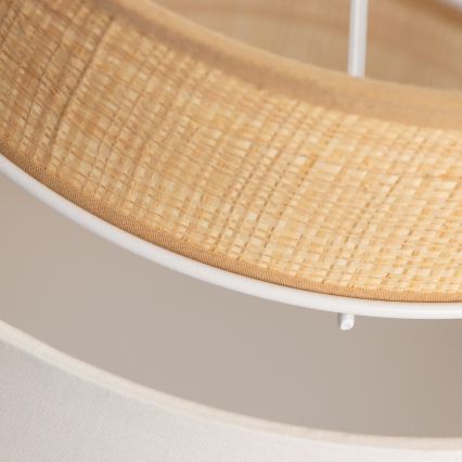 Paralume universale KERIA Ø 30 cm beige/bianco