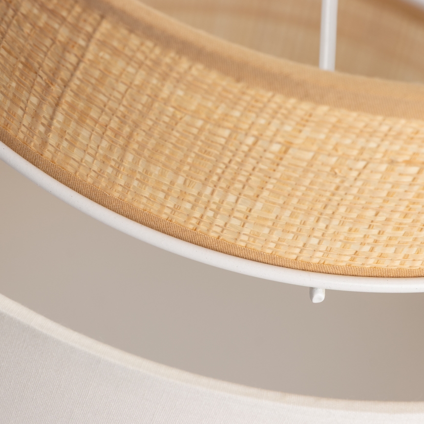 Paralume universale KERIA Ø 30 cm beige/bianco