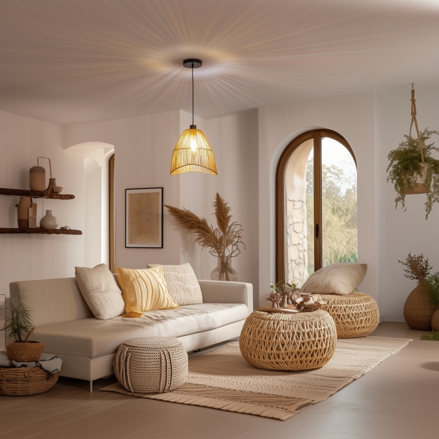 Paralume universale KERIA Ø 30 cm, marrone