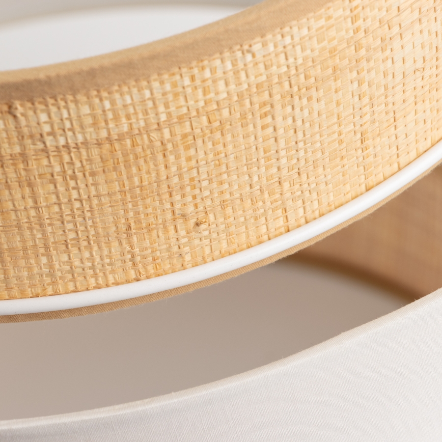 Paralume universale KERIA Ø 40 cm beige/bianco