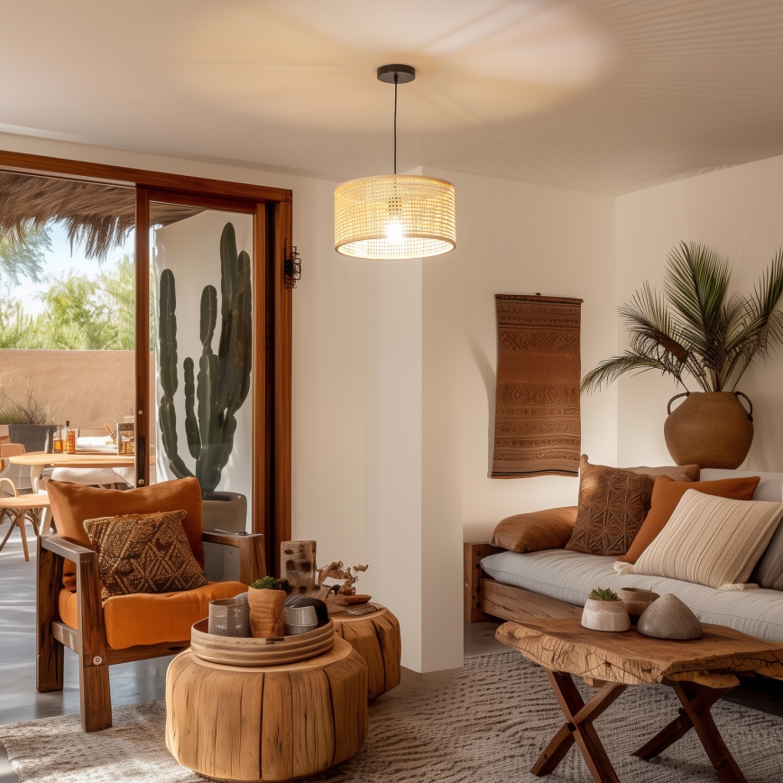 Paralume universale KERIA, Ø 40 cm, beige