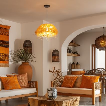 Paralume universale KERIA, Ø 40 cm, marrone