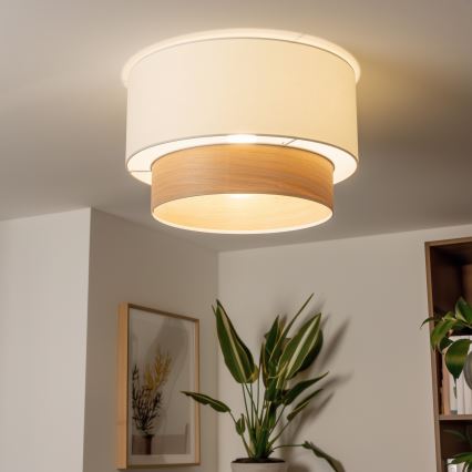 Paralume universale KERIA Ø 50 cm bianco/beige