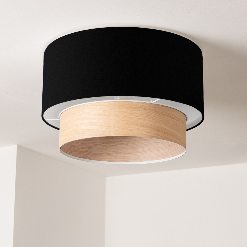 Paralume universale KERIA Ø 50 cm nero/beige