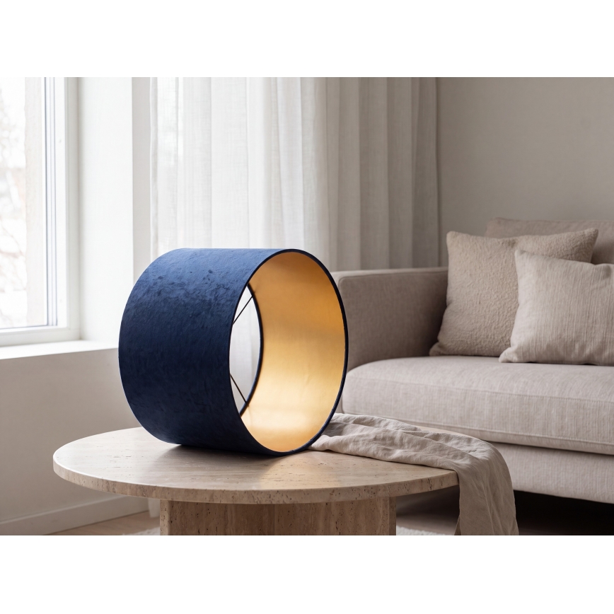 Paralume universale STANDART E27 diametro 45 cm blu/oro