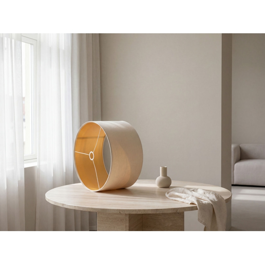 Paralume universale STANDART E27 diametro 45 cm color crema/oro