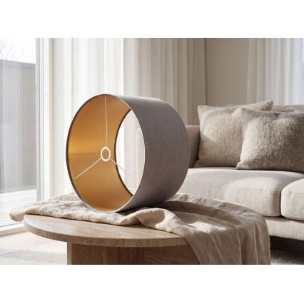 Paralume universale STANDART E27 diametro 45 cm grigio/oro