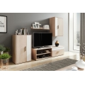 Parete attrezzata BRICK rovere Sonoma/bianco