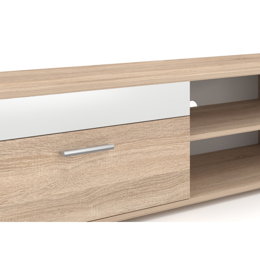 Parete attrezzata BRICK rovere Sonoma/bianco