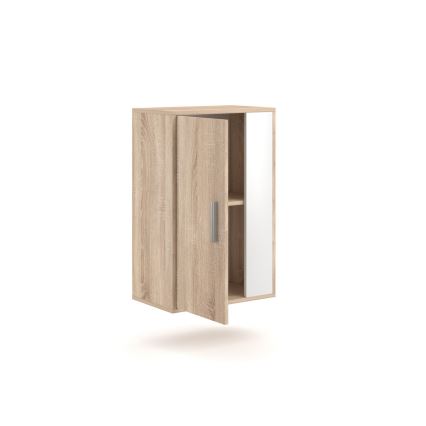 Parete attrezzata BRICK rovere Sonoma/bianco