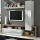 Parete attrezzata LENOR bianco/rovere
