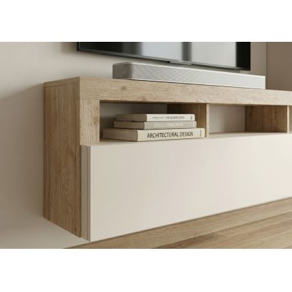 Parete attrezzata LENOR cashmere/marrone