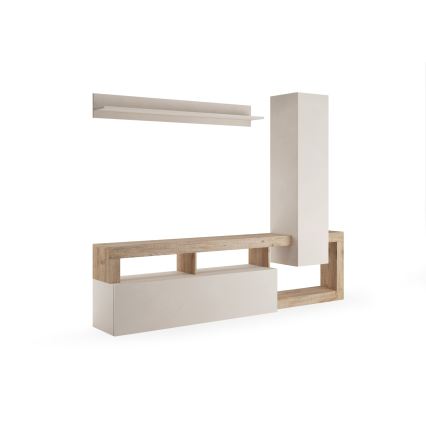 Parete attrezzata LENOR cashmere/marrone